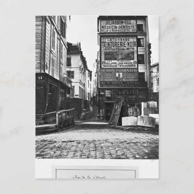 Rue de la Colombe, Paris, 1858-78 Postcard (Front)