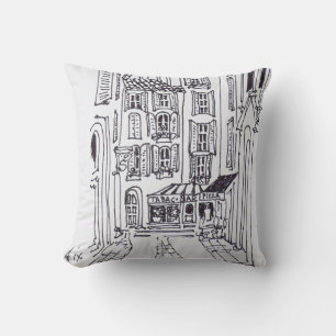 Rue de la Masse Aix en Provence, France Cushion