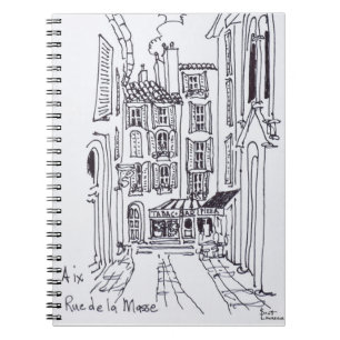 Rue de la Masse Aix en Provence, France Notebook