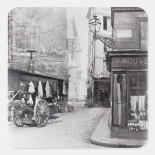 Rue de la Montagne Sainte-Genevieve Square Sticker