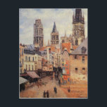 Rue de l'epicerie at Rouen, on a Grey Morning Postcard<br><div class="desc">'Impressionism' beautiful images from legendary artists</div>