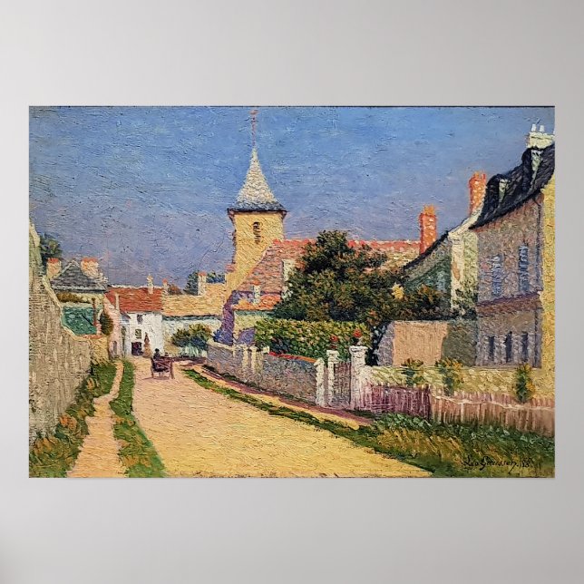 Rue de Moustier a Thorigny, fine art, Poster (Front)