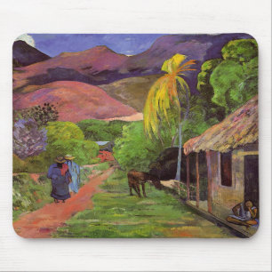 'Rue de Tahiti' - Paul Gauguin Mousepad