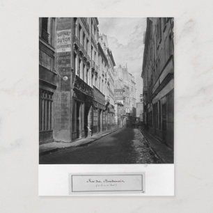 Rue des Bourdonnais Paris 1858-78 Postcard