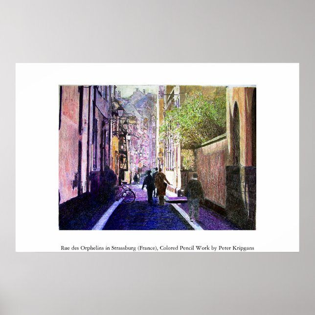 Rue des Orphelins, Strasbourg (France) Poster (Front)
