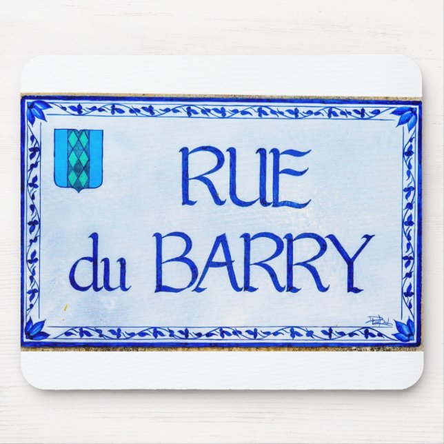 Rue du Barry Mouse Pad (Front)