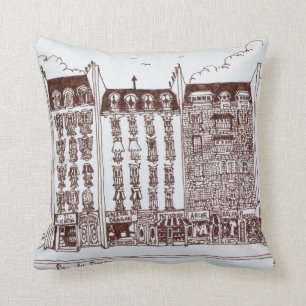 Rue du Dragon, Saint-Germain-des-Pres, Paris Cushion