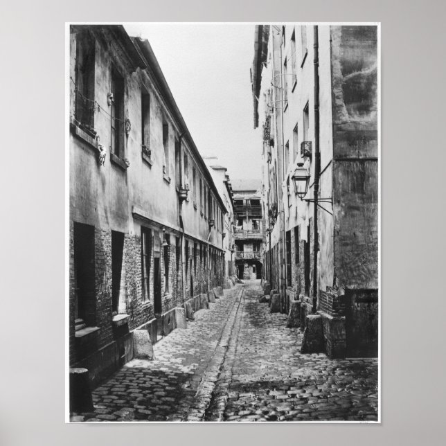 Rue du Fer-a-Moulin, Paris, 1858-78 Poster (Front)