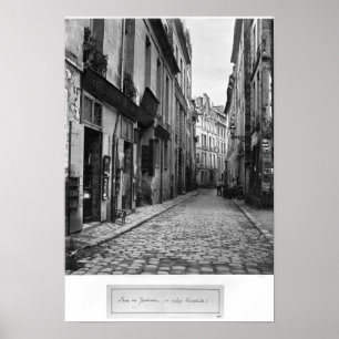 Rue du Jardinet, from passing Hautefeuille, Poster