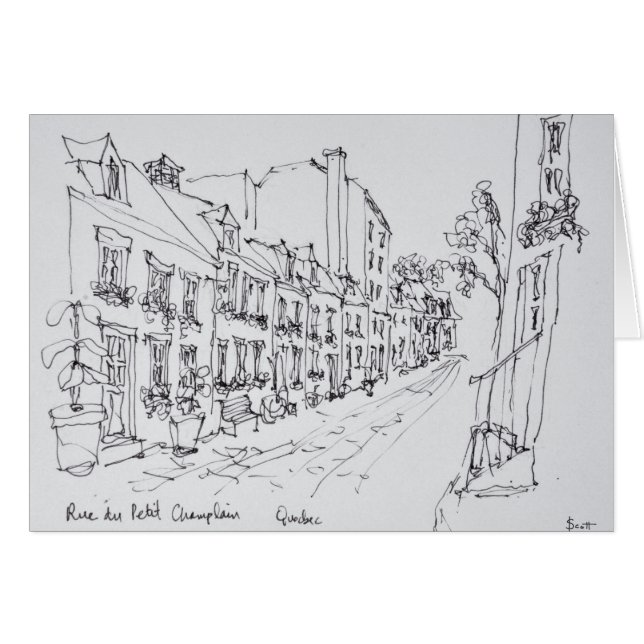 Rue du Petit Champlain, Quebec, Canada (Front Horizontal)
