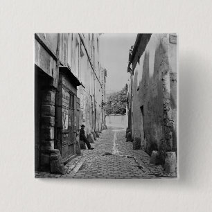Rue Gracieuse, from rue Daubenton, Paris 15 Cm Square Badge