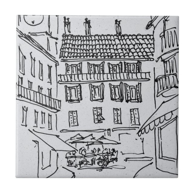 Rue Louis Gassin, Old Nice | Nice, France Tile (Front)