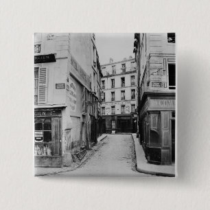Rue Maitre Albert Paris, 1858-78 15 Cm Square Badge