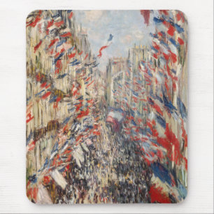 Rue Montorgueil, 30th of June 1878 - Claude Monet Mouse Pad