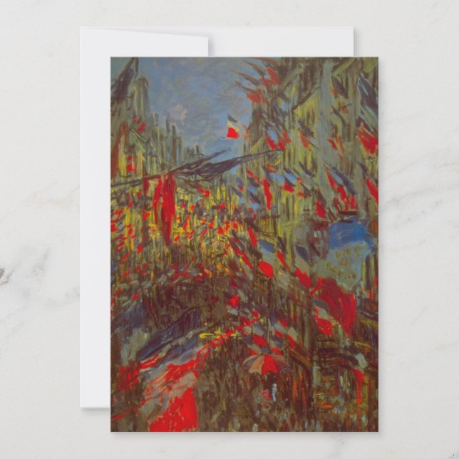 Rue Montorgueil with Flags by Claude Monet (Front)