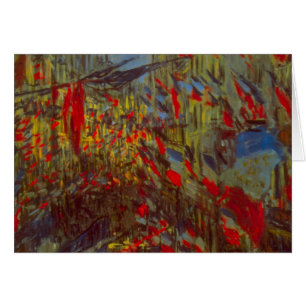 Rue Montorgueil with Flags by Claude Monet