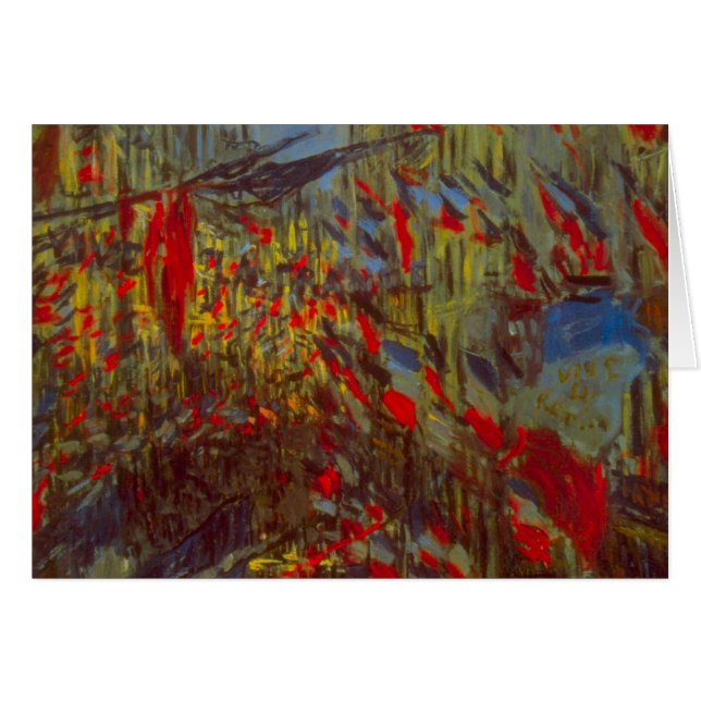 Rue Montorgueil with Flags by Claude Monet (Front Horizontal)