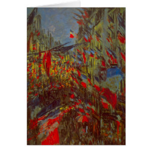 Rue Montorgueil with Flags by Claude Monet