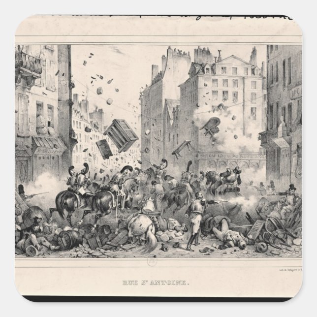 Rue Saint-Antoine Square Sticker (Front)