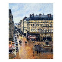 Rue Saint-Honoré in the Afternoon Camille Pissarro