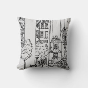 Rue Saint-Julien-le-Pauvre Paris, France Cushion