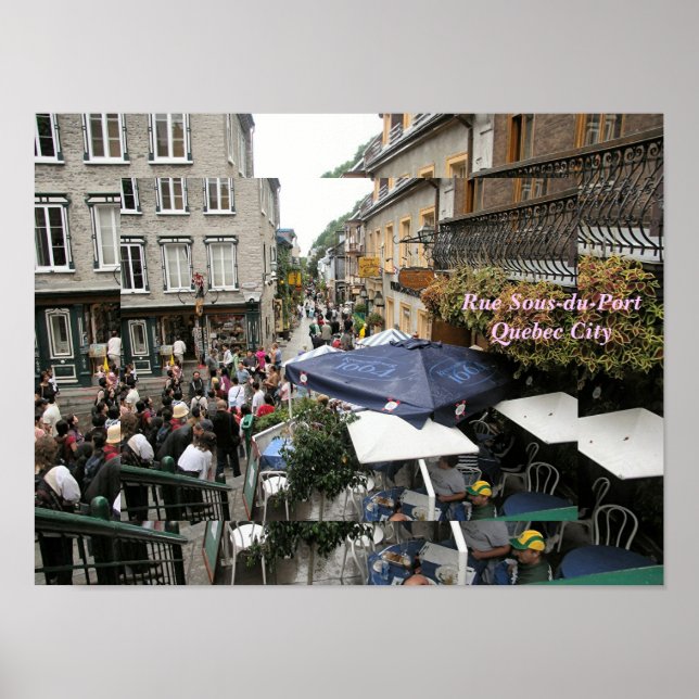 Rue Sous-du-Fort - Quebec City Poster (Front)