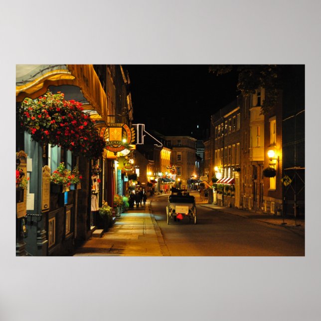 Rue St. Louis Horse Drawn Carriage Quebec Poster (Front)
