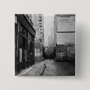 Rue Tirechape, from rue de Rivoli, Paris 15 Cm Square Badge