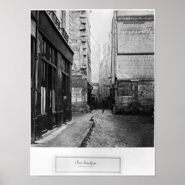 Rue Tirechape, from rue de Rivoli, Paris Poster (Front)