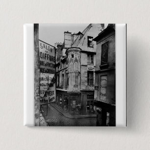 Rue Vieille-du-Temple, Paris, 1858-78 15 Cm Square Badge