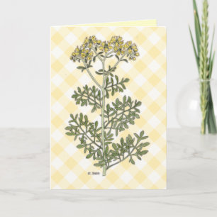 "Rue" Vintage Botanical Card