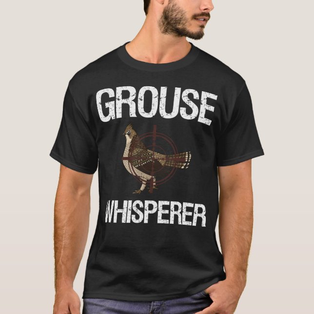 Ruffed Grouse Hunting Bird Spruce Grouse T-Shirt (Front)
