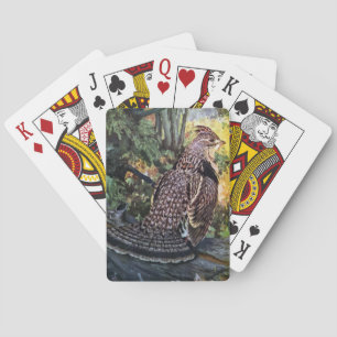 Ruffed Grouse in the Forest Playing Cards