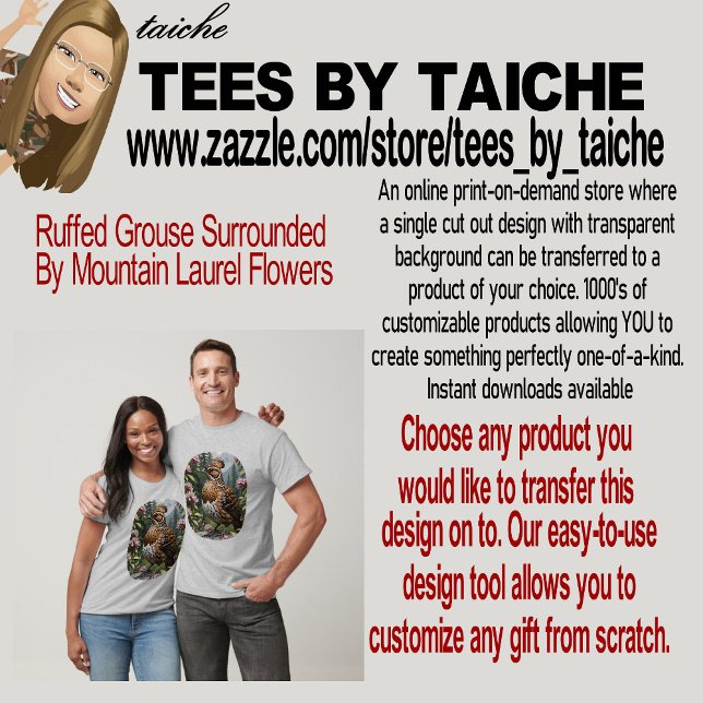 Ruffed Grouse Surrounded By Mountain Laurel Flower T-Shirt (Creator Uploaded)