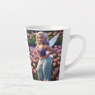 Ruffle Pedal Tulip Fairy Latte Mug
