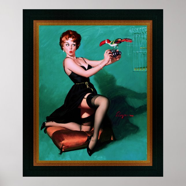 Ruffled Feathers by Gil Elvgren Poster (Front)
