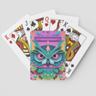 Ruffled Ken Gauge Fantasy Owl Playing Cards