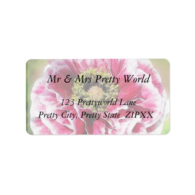 Ruffled Poppy - Rich Rose Label (Front)