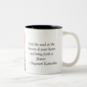 Ruffled ranunculus Two-Tone coffee mug