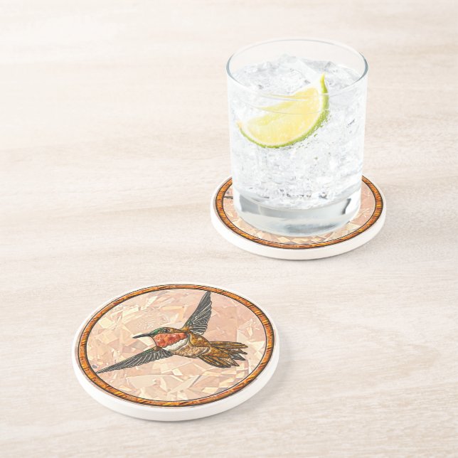 Rufous Hummingbird Coaster (Side)