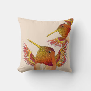 Rufous Hummingbirds on a Pillow