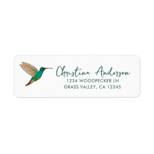 Rufous-tailed Hummingbird Return Address Label