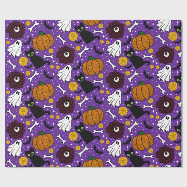 Rufus Halloween Wrapping Paper (Flat)