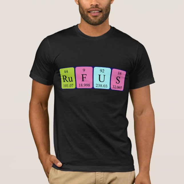 Rufus periodic table name shirt (Front)