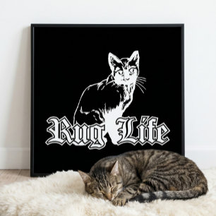 Rug Life - Gangsta Cat Poster