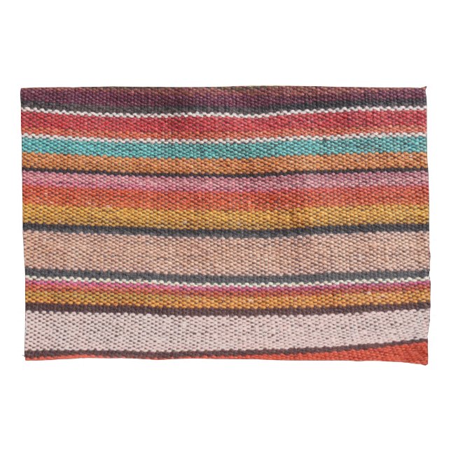 Rug Richness: Mexican Peruvian Textures Pillowcase (Front)