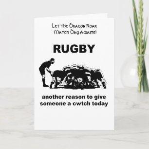 Rugby Another Reason To Give Someone A Cwtch Today Card