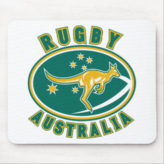 rugby australia kangaroo wallaby aussie mouse pad