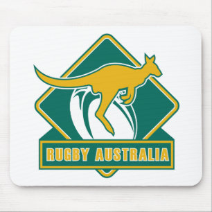 rugby australia kangaroo wallaby mouse pad