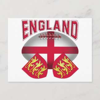 Rugby Ball Flag of England Postcard